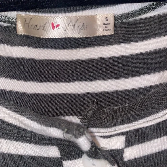 Heart & hips small striped Macy stretch tank green white dress - Picture 4 of 12